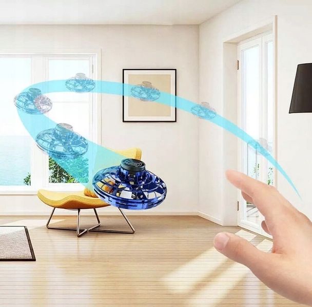 LATAJĄCY fidget SPINNER BUMERANG UFO LED 366 dron żyroskop PREZENT dysk zdjęcie 2