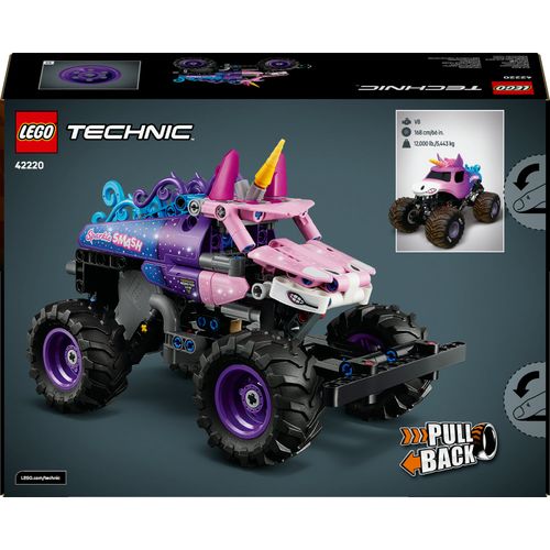LEGO Technic 42220 MONSTER JAM SPARKLE SMASH Z NAPĘDEM TYPU PULL-BACK na Arena.pl