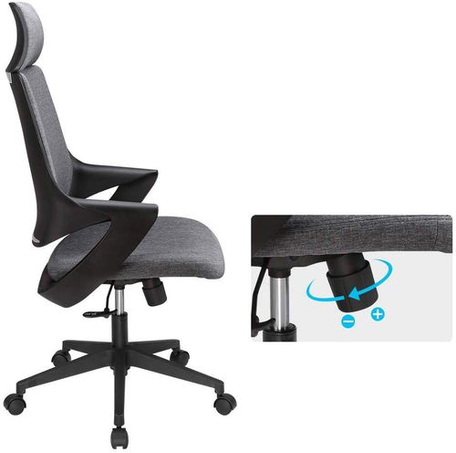 Fotel Biurowy z Wysokim Oparciem i Zagłówkiem Techly105759 na Arena.pl