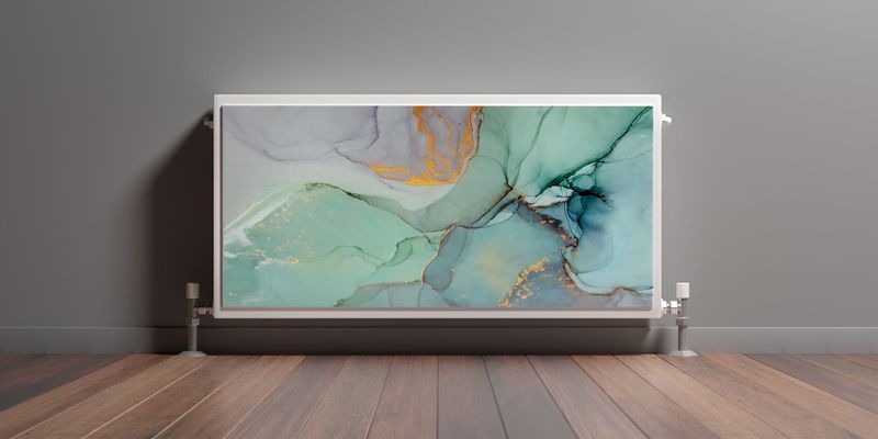 Mata MAGNETYCZNA Grzejnika Marmur Pastele Abstrakcja 100cm x 60cm zdjęcie 3