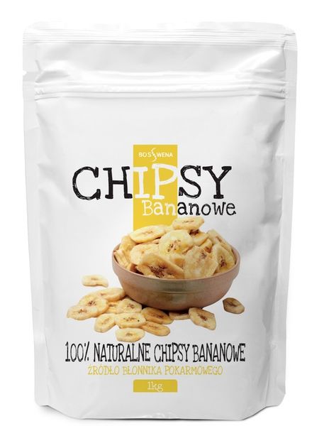 Chipsy bananowe 1kg BANAN SUSZONY apatia /BIOSWENA zdjęcie 1