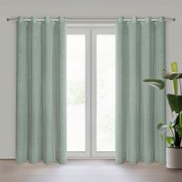 Zasłona gotowa ANGELICA 140x250 miętowa styl eko przelotki