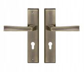 KLAMKA ZEWNĘTRZNA MAJA 92MM WKŁADKA PRAWA PATYNA