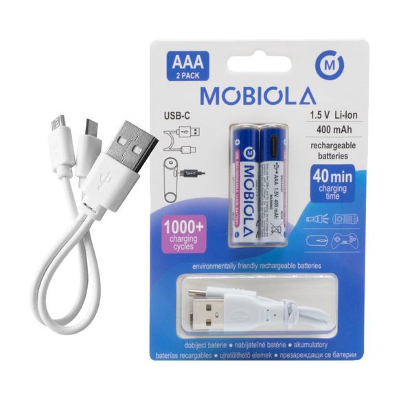 BATERIA / AKUMULATOR  MOBIOLA  MBAAA400 USB-C zdjęcie 1
