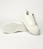 Białe sneakersy na platformie Solange 38