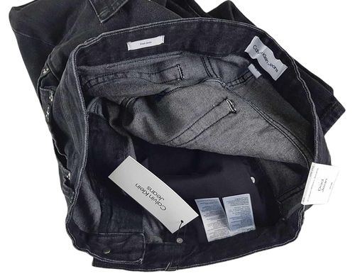 Czarne jeansy Calvin Klein Jeans - Dad J30J322729 męskie oryginalne - W38 na Arena.pl