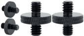 Adapter śruba redukcja 1/4" na M6 statywowa aluminiowa czarna 18 mm