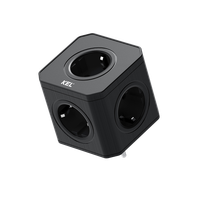 Rozgałęźnik elektryczny 5x gniazdo 230V Schuko czarny