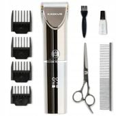 MASZYNKA DO STRZYŻENIA PSÓW PSA KOTÓW ZWIERZĄT KREXUS ZESTAW MOCNA BATERIA