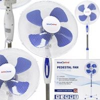 BLUE WIND WENTYLATOR WIATRAK PODŁOGOWY STOJĄCY CICHY MOCNY DUŻY REGULOWANY