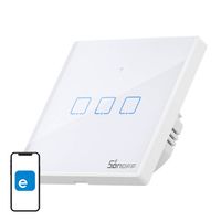 dotykowy włącznik światła wifi + rf 433 sonoff t2 eu tx (3-kanałowy)