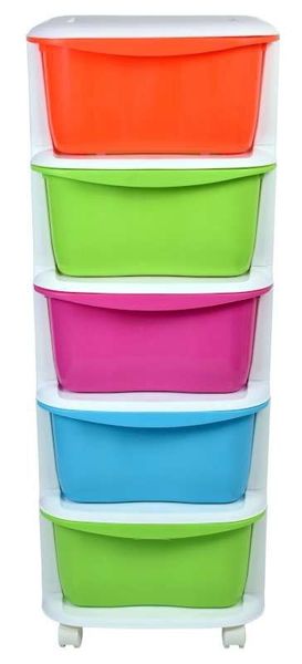 Pojemnik na zabawki 5 szuflad na kółkach zdjęcie 3