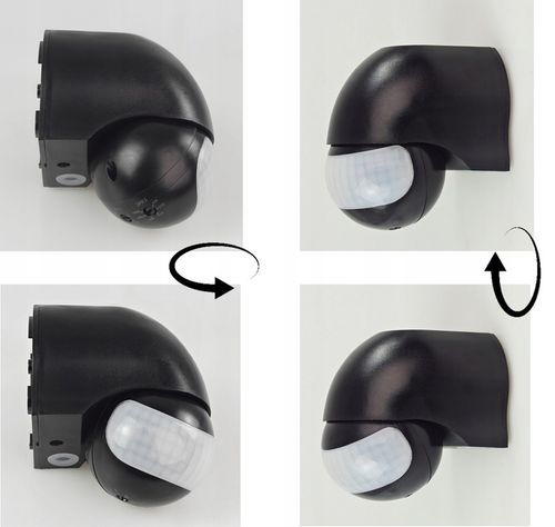 ŚCIENNY CZUJNIK RUCHU ZMIERZCHU PIR ZEWNĘTRZNY LED NATYNKOWY CZUJKA na Arena.pl