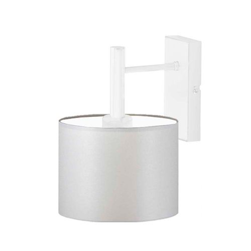 Biały kinkiet ścienny z abażurem AKRA na Arena.pl