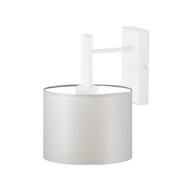 Biały kinkiet ścienny z abażurem AKRA zdjęcie 14