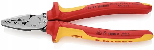 KNIPEX 97 78 180 szczypce do zaciskania tulejek 0,25-16 mm zaciskarka na Arena.pl