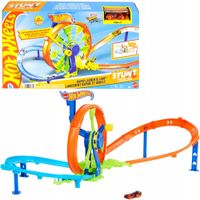 Hot Wheels Stunt Tracks Zestaw Wyścigowa Turbo Pętla tor samochodowy +