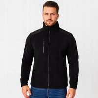 BLUZA z POLARU NAJGRUBSZA POLAR GRUBY CIEPŁY 350-360gFLRA 340 BK-BK XL