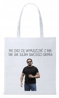 Dla Dziewczyny Żony Torba Eco Biała Shopper Z Nadrukiem Ze Zdjęciem
