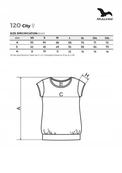 Koszulka bluzka damska luźny krój CITY lturkus XL zdjęcie 8