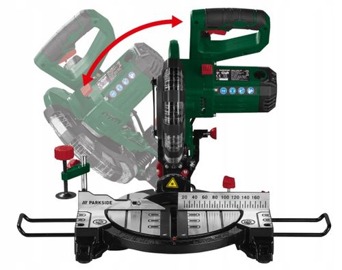 Pilarka ukosowa do drewna Z LASEREM do cięcia PARKSIDE PKS 1500 C4 na Arena.pl