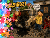 Puzzle tradycyjne - Sąsiedzi - Pat i Mat