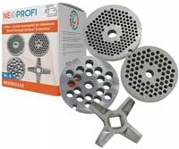 Zestaw sitek nr 8 3szt + nożyk dwustronny do maszynki Zelmer Diana