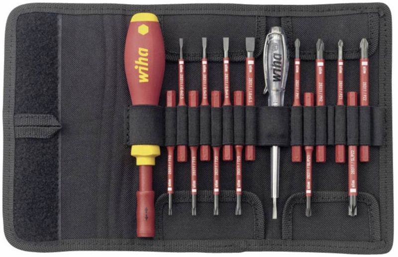 Zestaw wkrętaków IZOLOWANYCH VDE dla ELEKTRYKA 16 elementów 1000 V Wiha zdjęcie 2