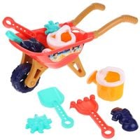 Zestaw do Piasku Piaskownicy dla Dzieci Taczka Konewka Foremki