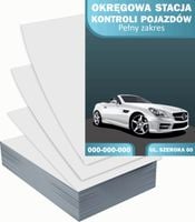 Ulotki A4 reklamowe firmowe 1000szt OKRĘGOWA STACJA KONTROLI POJAZDÓW