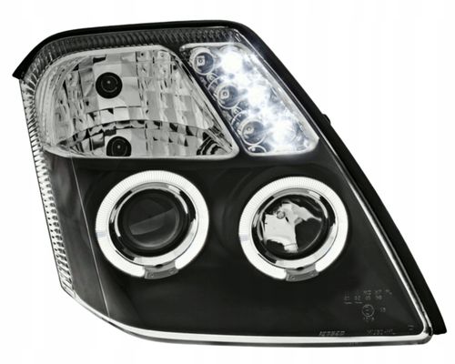 Reflektory lampy przednie Citroen C2 Ringi Black na Arena.pl