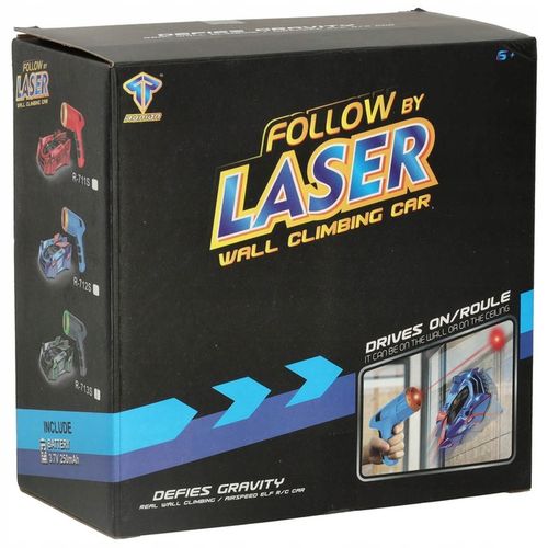 Samochód KASKADER Zdalnie Sterowany LASEREM jeździ po ŚCIANIE SUFICIE na Arena.pl