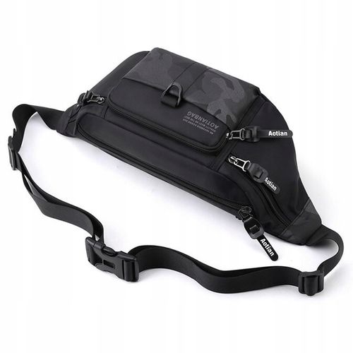 Torebka saszetka BIODRÓWKA NERKA męska POJEMNA SOLID PREMIUM BARDZO DUŻA na Arena.pl