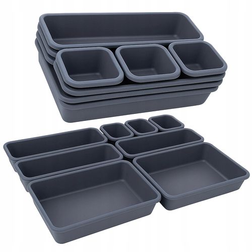 ORGANIZER MODUŁOWY MODULARNY DO SZUFLADY SZUFLADOWY WKŁADY ZESTAW 8SZT na Arena.pl