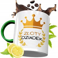 Kubek Zielony Dla Dziadka Na Prezent Urodziny Z Nadrukiem Ze Zdjęciem