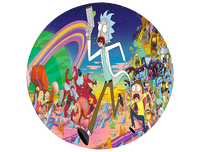 Opłatek na tort Rick i Morty