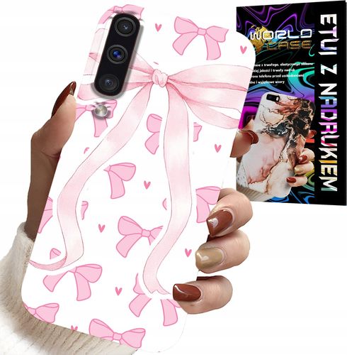 ETUI DO SAMSUNG GALAXY A70 - RÓŻOWE WSTAZKI WSTĄZKA MODNE WZORY CASE na Arena.pl