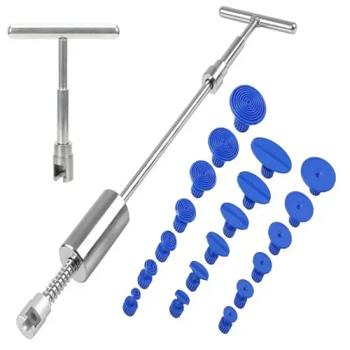 Zestaw do wyciągania usuwania wgnieceń w karoserii młotek i końcówki na Arena.pl