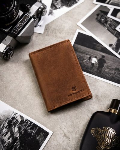 Peterson pionowy portfel męski skóra naturalna na Arena.pl