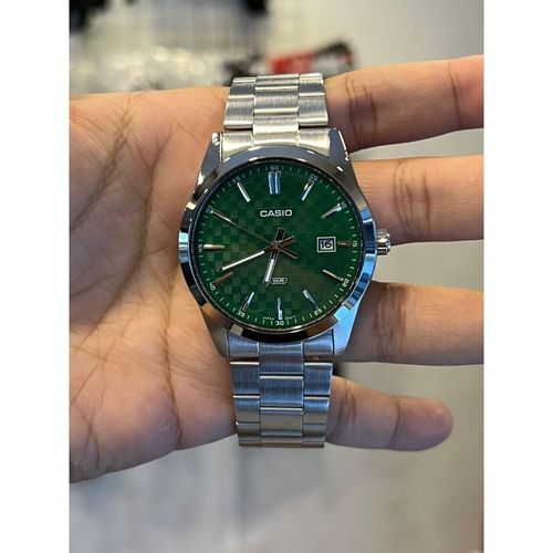 ZEGAREK MĘSKI CASIO MTP-VD03D-3A1 Green + BOX na Arena.pl