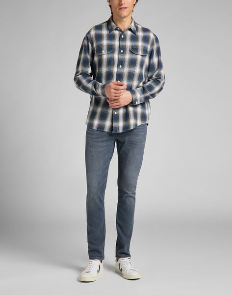LEE WORKER SHIRT SERPICO GREEN L68HMJOJ M zdjęcie 5