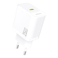 ładowarka sieciowa 25w gan usb-c - biała