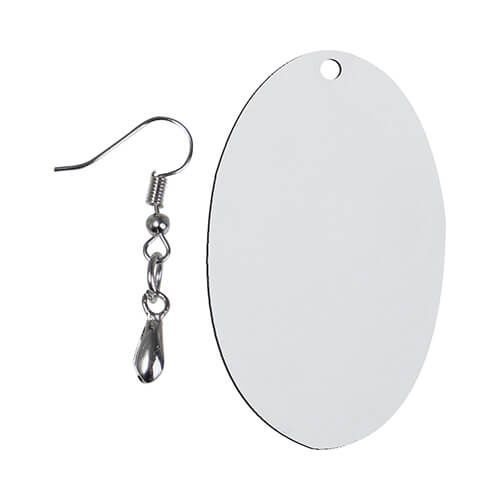 Kolczyki z MDF-u do sublimacji - owal zdjęcie 4