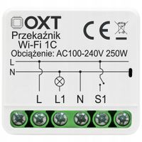OXT Mikro Przekaźnik 1 Kanał 10A 230V AC 12-24V DC WiFi TUYA Smart Life
