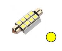 ŻARÓWKA LED SV8.5, C3W, C5W, C20W rurkowa 12V CANBUS 42mm 160lm żółta