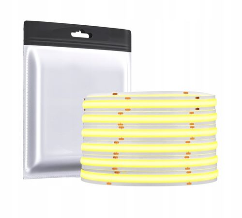 Taśma LED listwa COB 12V 3M Linia NEON Neutralny + zasilacz wtyk 30W na Arena.pl
