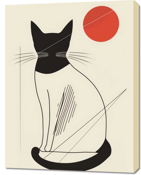 Obraz 70x90cm Czerwony Krąg zdjęcie 1