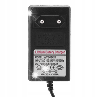 ŁADOWARKA DO AKUMULATORÓW LI-ION ZASILACZ 8.4V 2A WTYK DC 5.5X2.5MM