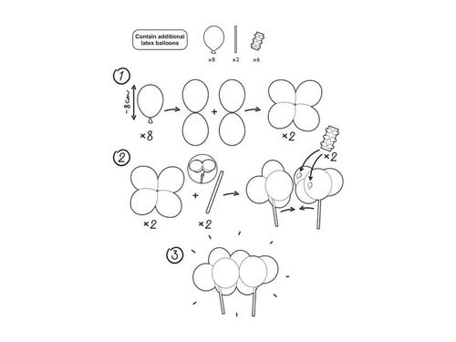 Balonowy topper na tort różowy, 29 cm na Arena.pl