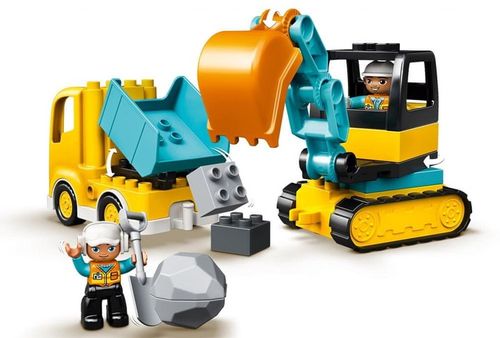 LEGO Duplo 10931 Samochód Ciężarowy koparka budowa duże klocki 2 3 4 latka na Arena.pl